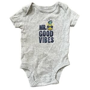 Carter’s Mr. Good Vibes onesie bodysuit, size 3 month